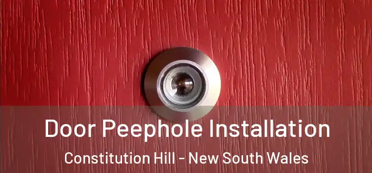 Door Peephole Installation Constitution Hill - New South Wales