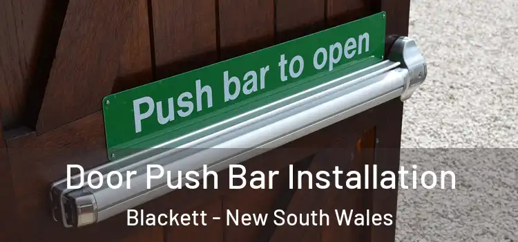 Door Push Bar Installation Blackett - New South Wales