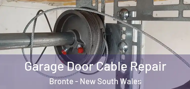 Garage Door Cable Repair Bronte - New South Wales