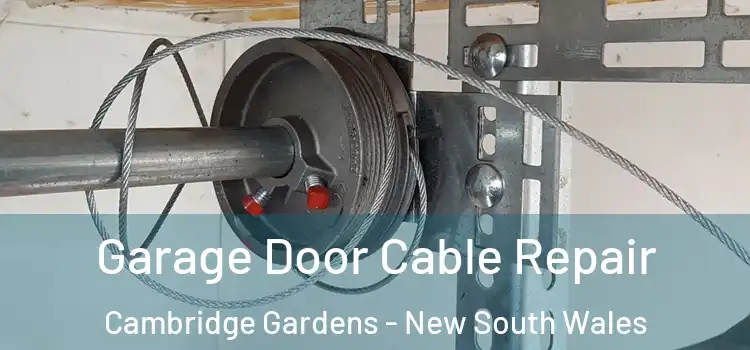 Garage Door Cable Repair Cambridge Gardens - New South Wales