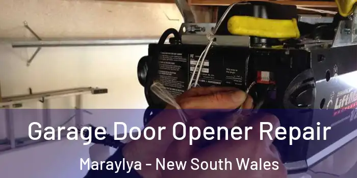 Garage Door Opener Repair Maraylya - New South Wales