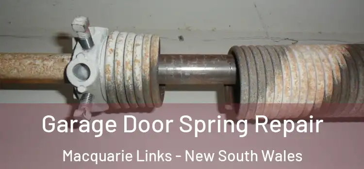 Garage Door Spring Repair Macquarie Links - New South Wales