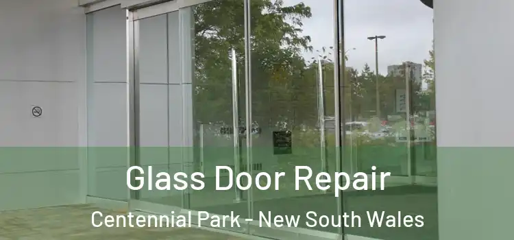 Glass Door Repair Centennial Park - New South Wales