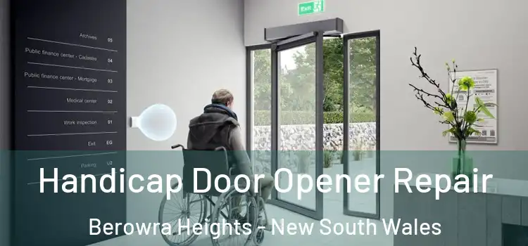 Handicap Door Opener Repair Berowra Heights - New South Wales