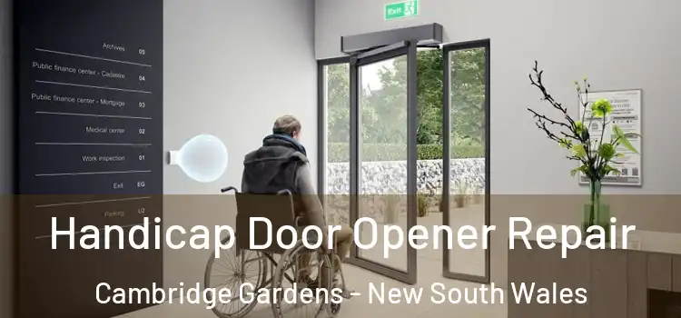 Handicap Door Opener Repair Cambridge Gardens - New South Wales