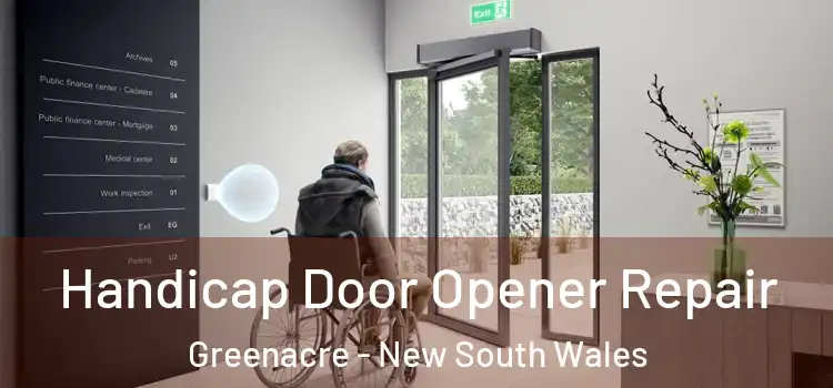 Handicap Door Opener Repair Greenacre - New South Wales