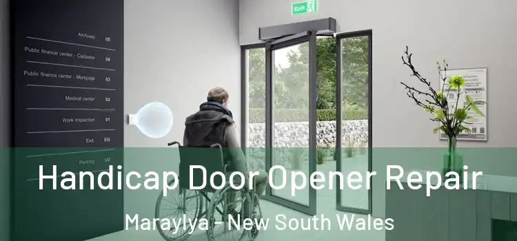 Handicap Door Opener Repair Maraylya - New South Wales