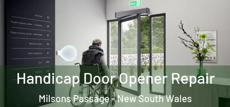 Handicap Door Opener Repair Milsons Passage - New South Wales