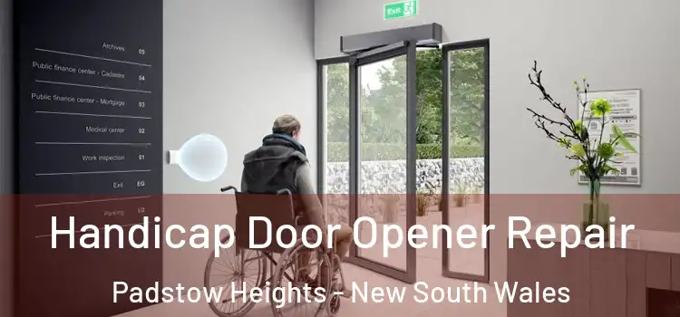 Handicap Door Opener Repair Padstow Heights - New South Wales