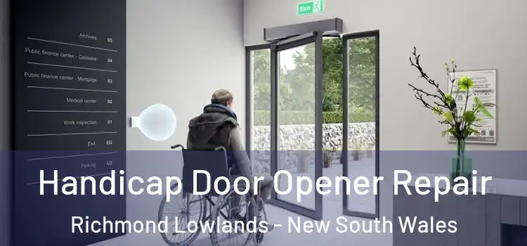 Handicap Door Opener Repair Richmond Lowlands - New South Wales