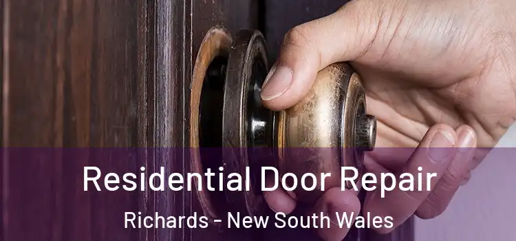 Residential Door Repair Richards - New South Wales