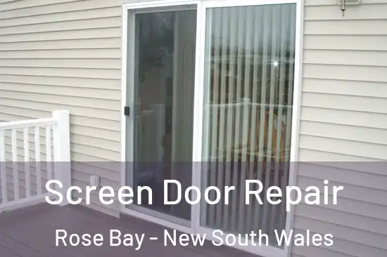 Screen Door Repair Rose Bay - New South Wales
