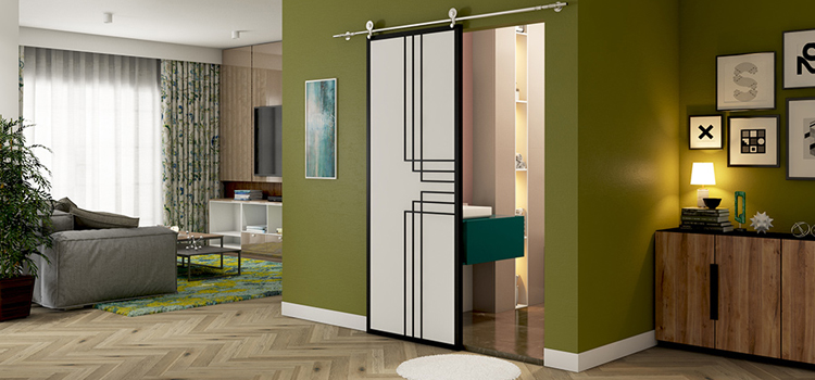 sliding bathroom door installation in Sydney
